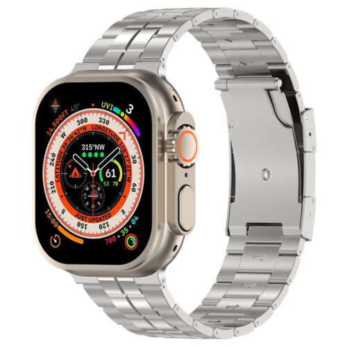 Titanium Metal Band Strap For Apple Watch Ultra 42-49mm Series 9 8 7 6 5 4 3 SE - Picture 2 of 23