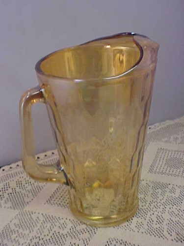 Jeannette Krug Ringelblume Hex Optik geriffelter Rand Vase Vintage guter Zustand F1 - Bild 3 von 11