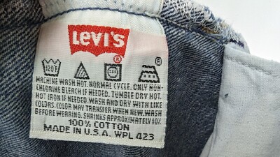 Vtg LEVI'S 501 XX Jeans USA MADE Marked 33/32 Actual 32/25