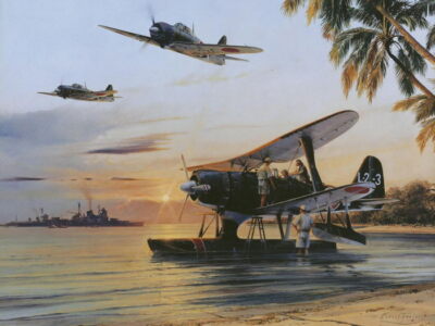 V0960 Japanese Aircraft World War 2 Military Painting Decor WALL