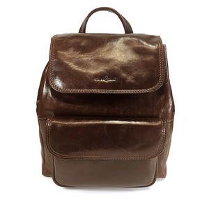 smart leather rucksack