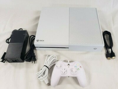 Microsoft Xbox One 500GB WHITE Video Game Console Bundle Gaming System XB1  Wired