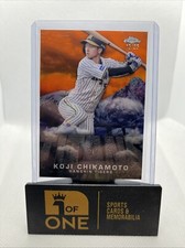 2023 Topps Chrome Npb - Titans Orange #15/25 - Koji Chikamoto - Tigers 