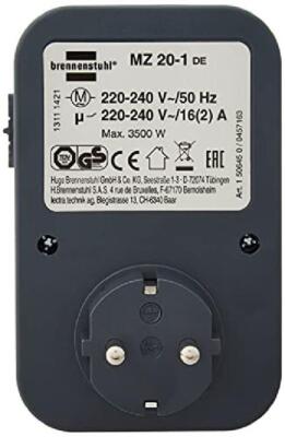 Timer Meccanico Brennenstuhl MZ 20-1 - Programmabile 24 Ore, Per Luci Ed Elettrodomestici - Foto 12