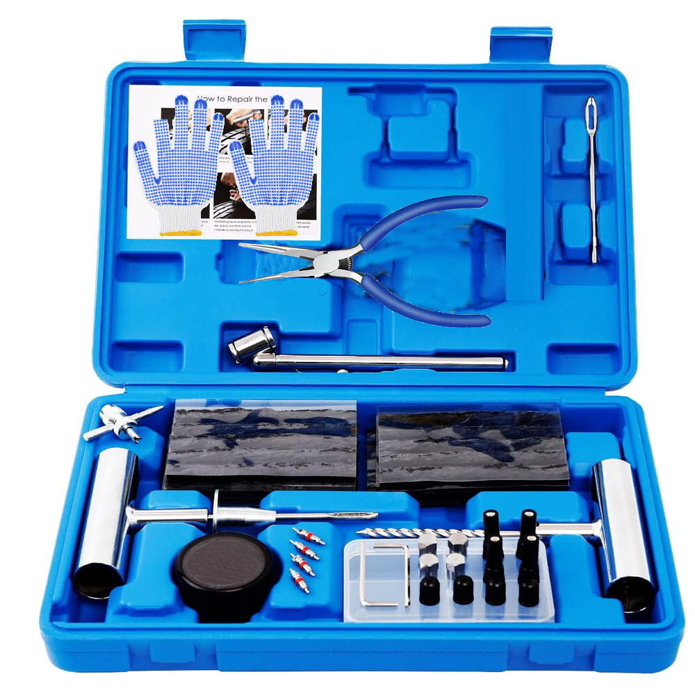 Heavy Duty Tyre Puncture Repair Kit, 88Pcs Tubeless Car Tyre Plug Set Car  Truck