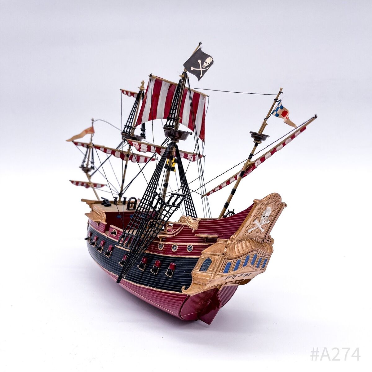 Ship Model Ship Pirate Ship Plastic From One Collection 8 5/16x7 1/2in