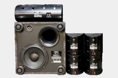 Pioneer S-12W Powered Home Theater Subwoofer - Black + FOUR