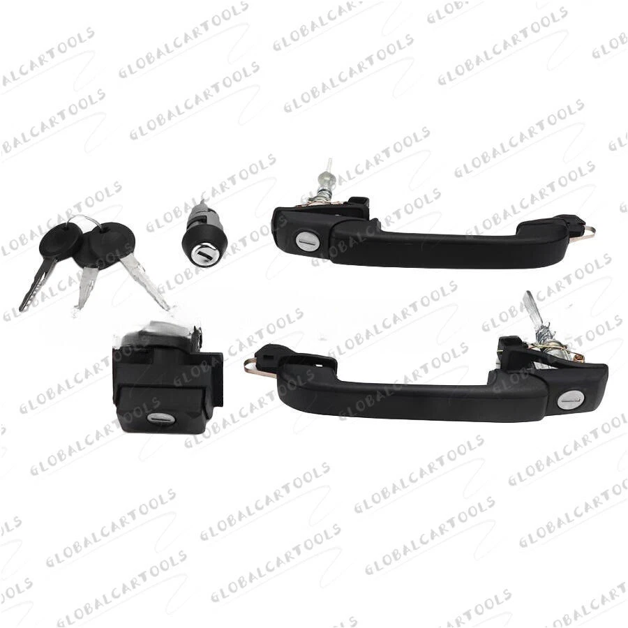 Sistema de bloqueo de puerta de coche kit de bloqueo de manija de puerta compatible con Golf Mk3 1H0837207B Foto 4 de 4