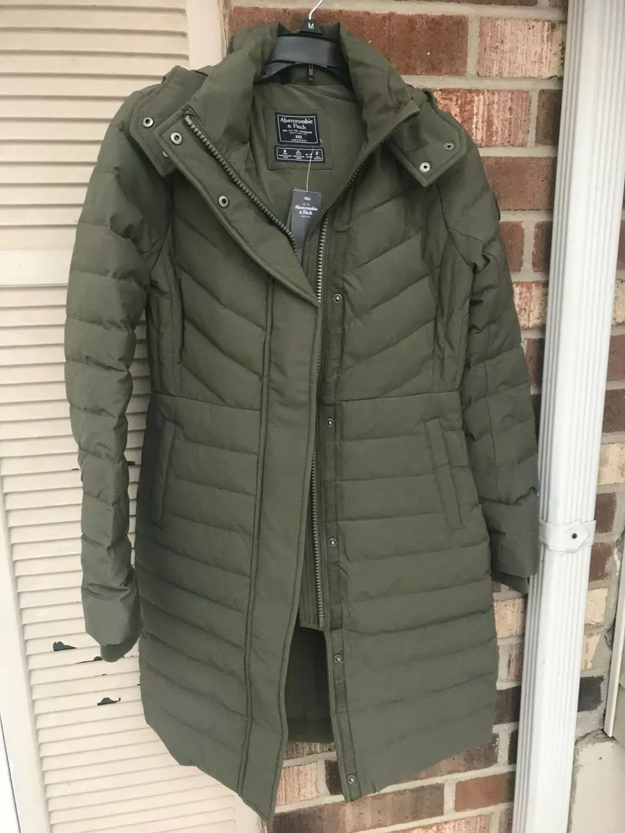 Abercrombie stretch online midthigh down parka
