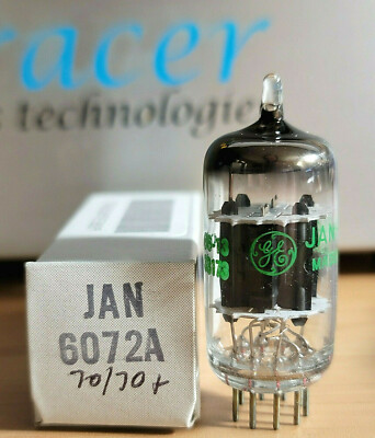 6072A JAN GE General Electric 6072 BLACK PLATE TUBE NOS NIB