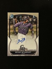 2023 Bowman Chrome #CPA-BB Bryant Betancourt Chrome Prospect Autographs Rockies
