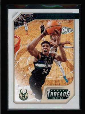 GIANNIS ANTETOKOUNMPO 2019/20 CHRONICLES THREADS #96 TEAL PARALLEL AZ7666