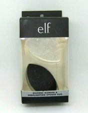 e.l.f.  Silicone Blender & Highlighting Sponge Duo  NIB  