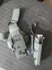 Beretta m9 92 96 Safariland 6385 Tactical Holster Drop Leg Green QLS preown