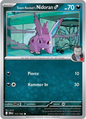 Team Rocket's Nidorina (Reverse Holo) - 115/182 - Destined Rivals
