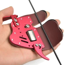 Left Hand Archery Finger Tab Guard Bow Protector Gear Aluminum Decut HOCKII