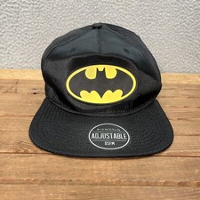 Batman Hat Adult Black Yellow Snapback Cap DC Comics Superhero Gotham Bioworld