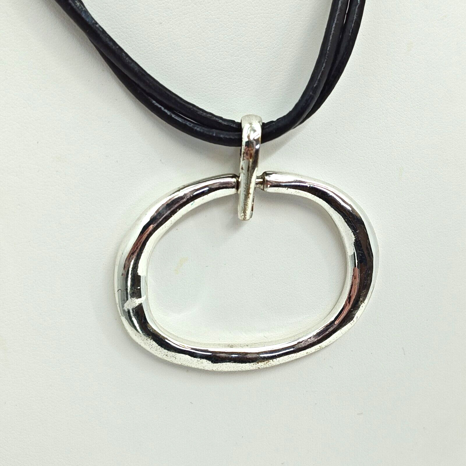 Chicos Statement Multi Strand Pendant Silver 160" - image 2