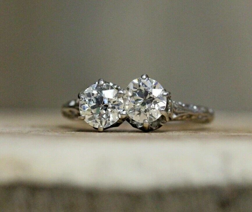 Two diamond deals engagement ring