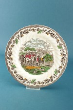 Myotts Staffordshire Speiseteller Plates Teller Country Life bunt ca.27 cm &Oslash;