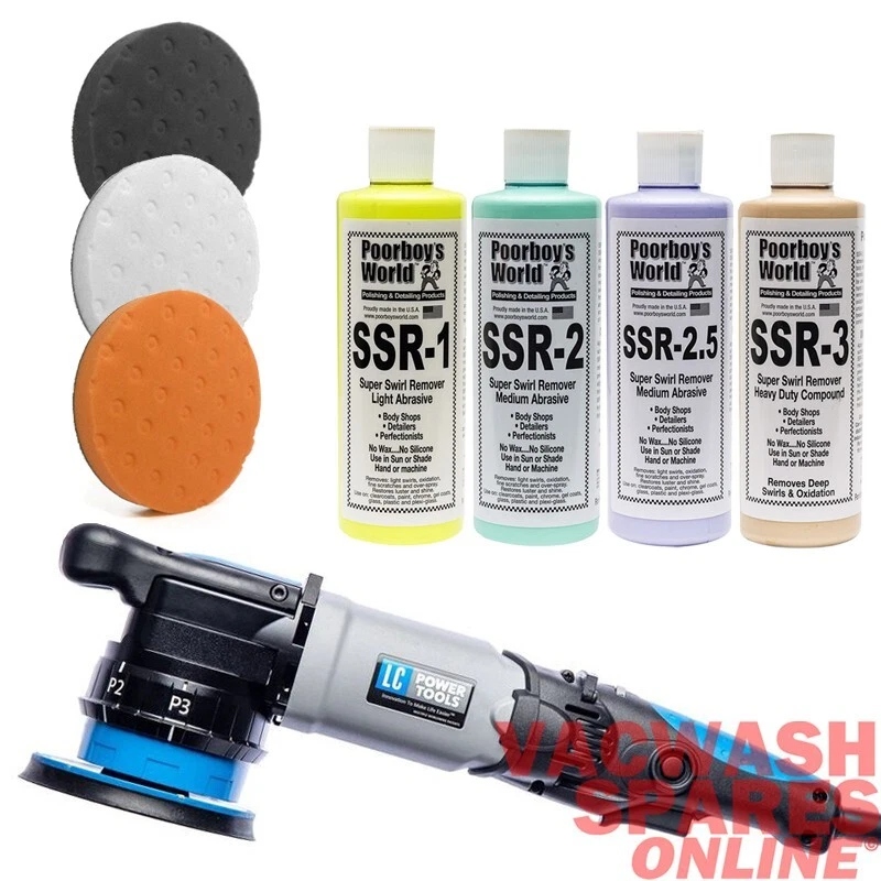 LC UDOS 51E 5in1 POLISHER DA ORBITAL ROTARY SANDER PADS