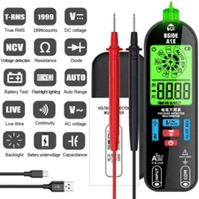 A1X Mini Digital Multimeter Intelligent Auto Ranging Rechargeable DC/AC Voltage