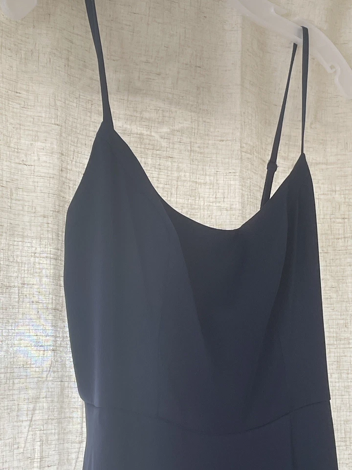 Vestido de Dama de Honor David’s Nupcial Azul Marino Celebrate DB Studio Talla 4 Foto 3 de 4