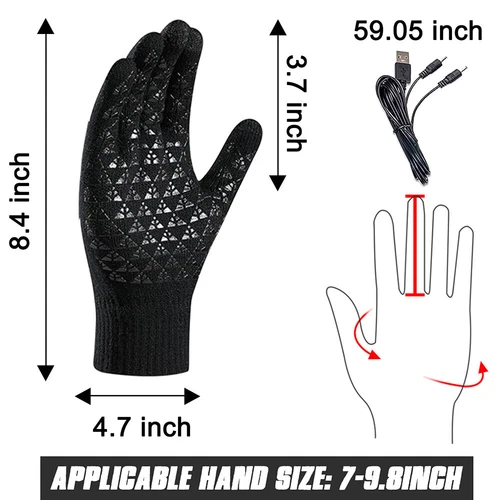 Elektrisch beheizte Handschuhe mit Akku – warm und bequem im Winter. - Bild 9 von 13