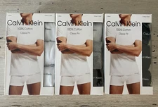 Calvin Klein T-Shirts Men's Lightweight Crew Neck Classic Undershirt 3 PACK