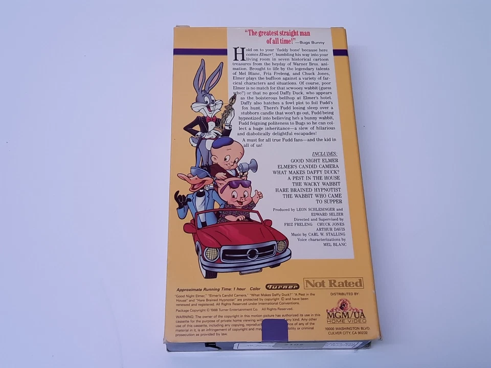 Elmer! (E. Fudd) Cartoon Moviestars VHS USA NTSC Video Bugs Bunny Animation - Bild 2 von 4