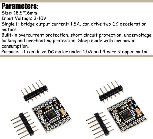 5Pcs DRV8833 Motor Drive Module 1.5A Dual H Bridge DC Gear Motor Driver Board - Picture 9 of 19