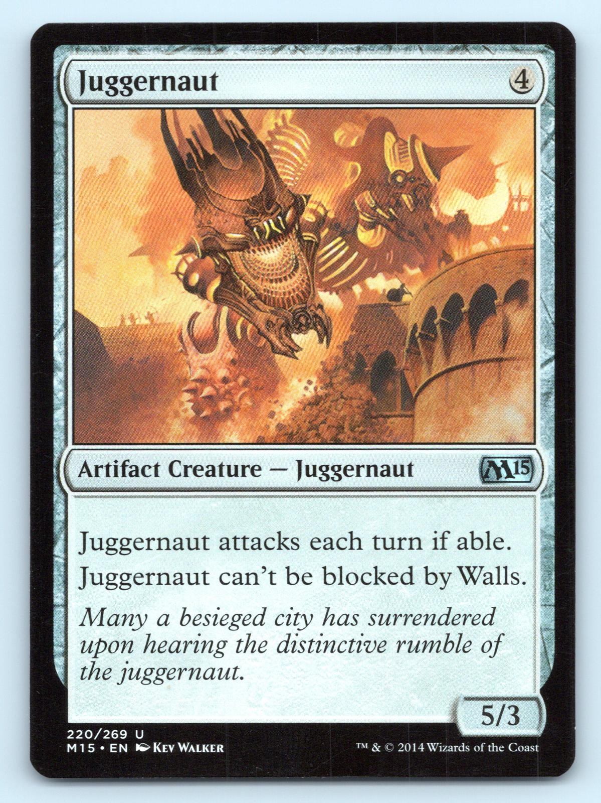 Juggernaut 220 Uncommon Magic 2015 (M15) Magic: The Gathering Near Mint