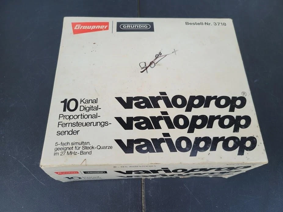 Juego de transmisor RC Graupner Grundig VarioProp de 10 canales de colección hecho en Alemania Foto 2 de 4