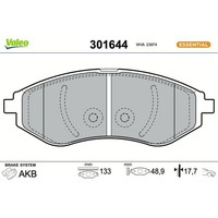 Valeo 301644 Bremsbelagsatz FüR Chevrolet Daewoo Aveo Kalos T250 T255 T200 Klas