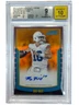 2022 Bowman University Chrome Bo Nix '00 Auto Orange Refractor /25 BGS 9 Auto 10