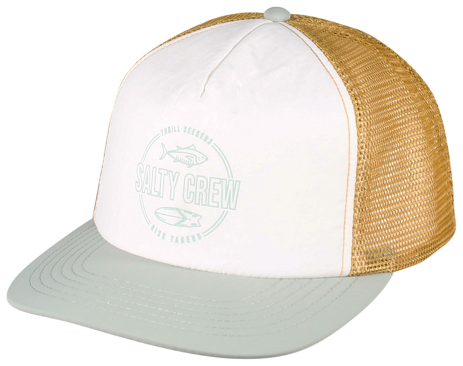 Salty Crew Catch of The Day Womens Trucker Hat - Cloud Blue - New 5790₽