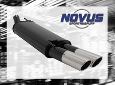 NOVUS Sportauspuff Gruppe N ESD 2x 76 mm SR-Design für Opel Astra G Caravan