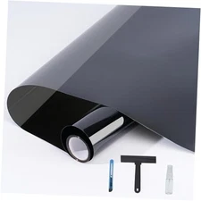 Window Film 23.6" x 157.5" Window Film for 23.6 x 157.5 Inch Black Silver