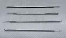✅ 13-26 RAM 1500 2500 3500 OEM 4 CHROME DOOR BELT OUTER WEATHERSTRIP SET MOLDING