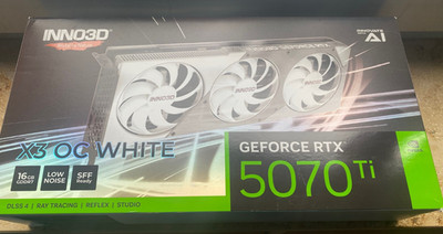 INNO3D RTX 5070 Ti X3 OC White 16GB '' Nur der Original Karton, siehe Bilder ''