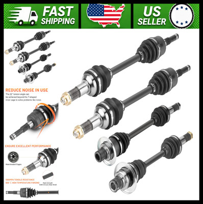 Front & Rear CV Axle Shafts for Yamaha Grizzly 660 4x4 ATV Full Set