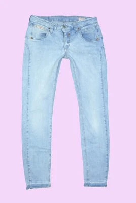 Herrlicher Touch Cropped Jeans Damen gr W27 Jeanshose Damenjeans Blau Denim - Bild 1 von 4