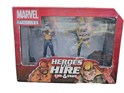LUKE CAGE & IRON FIST Marvel Fact Files Heroes for Hire 2-Pack Figures w/ Box