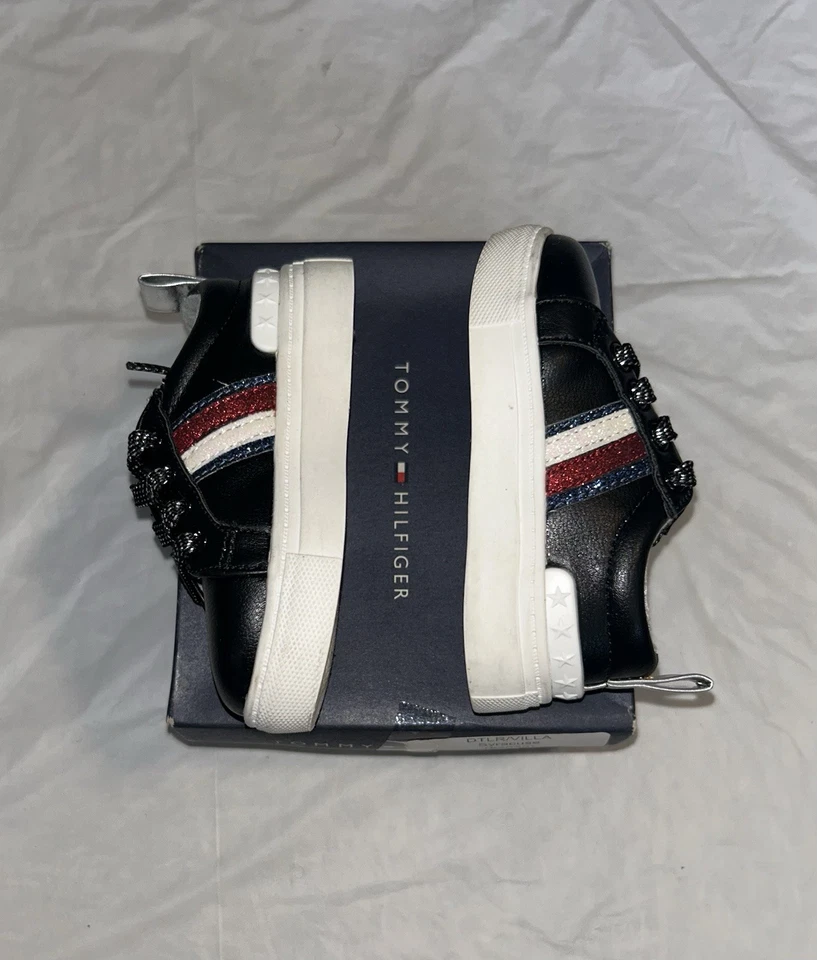 Tommy Hilfiger Ray Sparkler Basic - T Niños Tenis Negro Blanco Talla 5 Foto 4 de 4