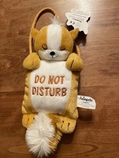 Neopets Doglefox Plush Door Hanger Come In/Do Not Disturb 2003 Stuffed Animal