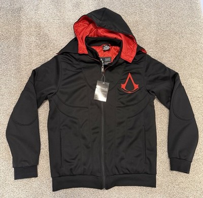 *NEW* Glitch Gaming Apparel Assassins Creed Hooded Jacket Sz Large Ubisoft 2016