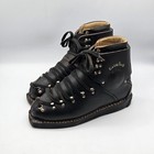 Vintage Garmisch Ski Boots Size 8 Made in Germany Bavaria Leather Mountaineering