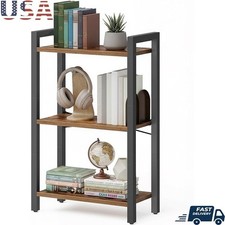 Industrial 3-Tier Narrow Bookshelf Space-Saving Easy Assembly Stable Design New