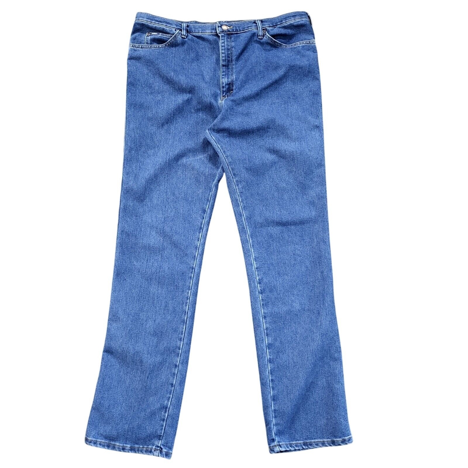 's Size 40x36 Blue Pants Western Faded Work Denim Tag 42x36