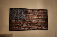 American Flag Wall Art Wooden Hand Made
